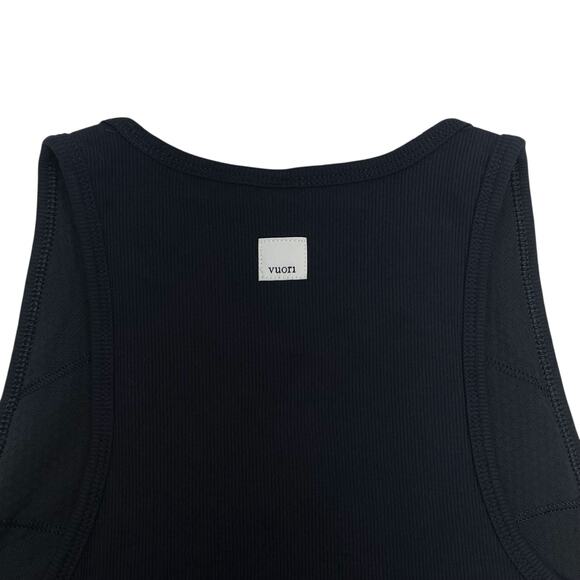 VUORI Womens Medium Pose Plyo Ribbed Black Tank - Picture 6 of 8